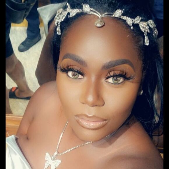 Rhinestone Leaf Wedding Crown Headband for Brides Crystal Pendent Tiara Headband - Picture 6 of 8